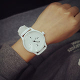 Classic Black and White Watch