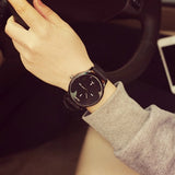 Classic Black and White Watch